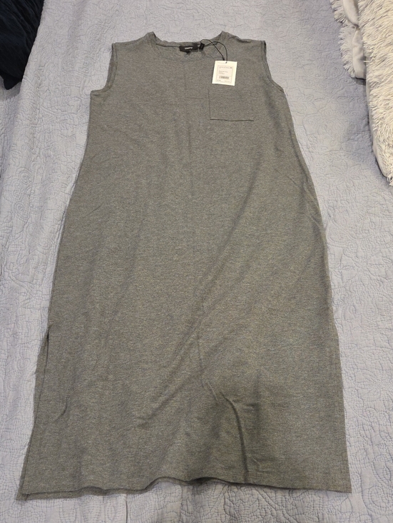 Theory Dresses & Skirts - Theory Muscle T-Shirt Dress Melange Grey Size L NWT $190
